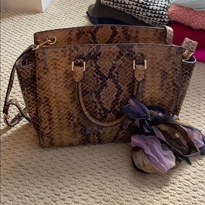 Michael Kors snakeskin bag